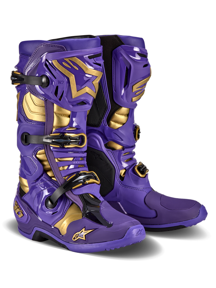 Alpinestars Tech 10 LE Boots — Ultra Violet/Gold/Black