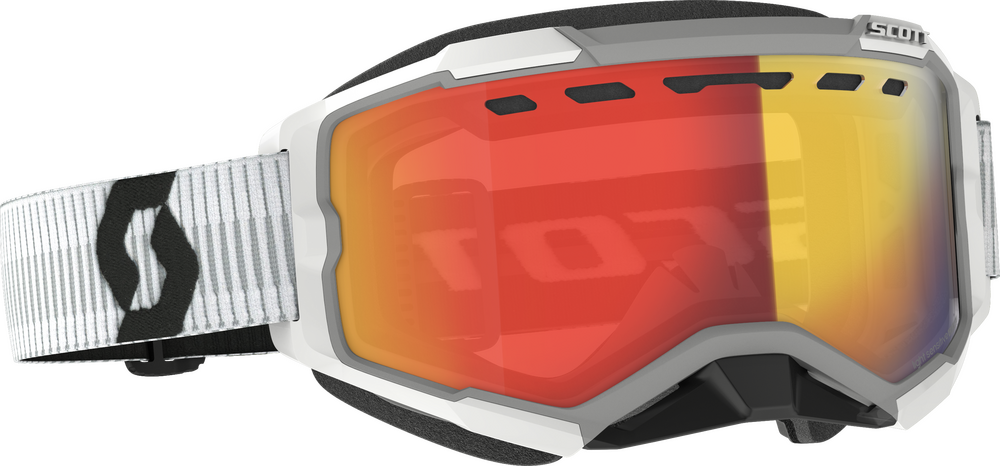 Scott Fury Snow Cross Goggle — White