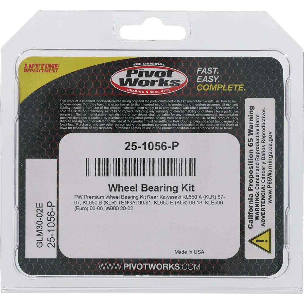 PIVOT WORKS WHEEL BEARING KIT PREMIUM