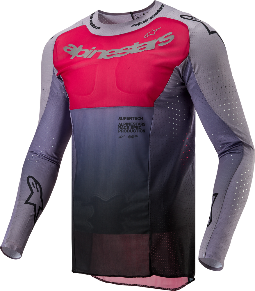 Alpinestars Supertech Dade Jersey Iron/Red Men’s MX | Ultra-Light & Ventilated