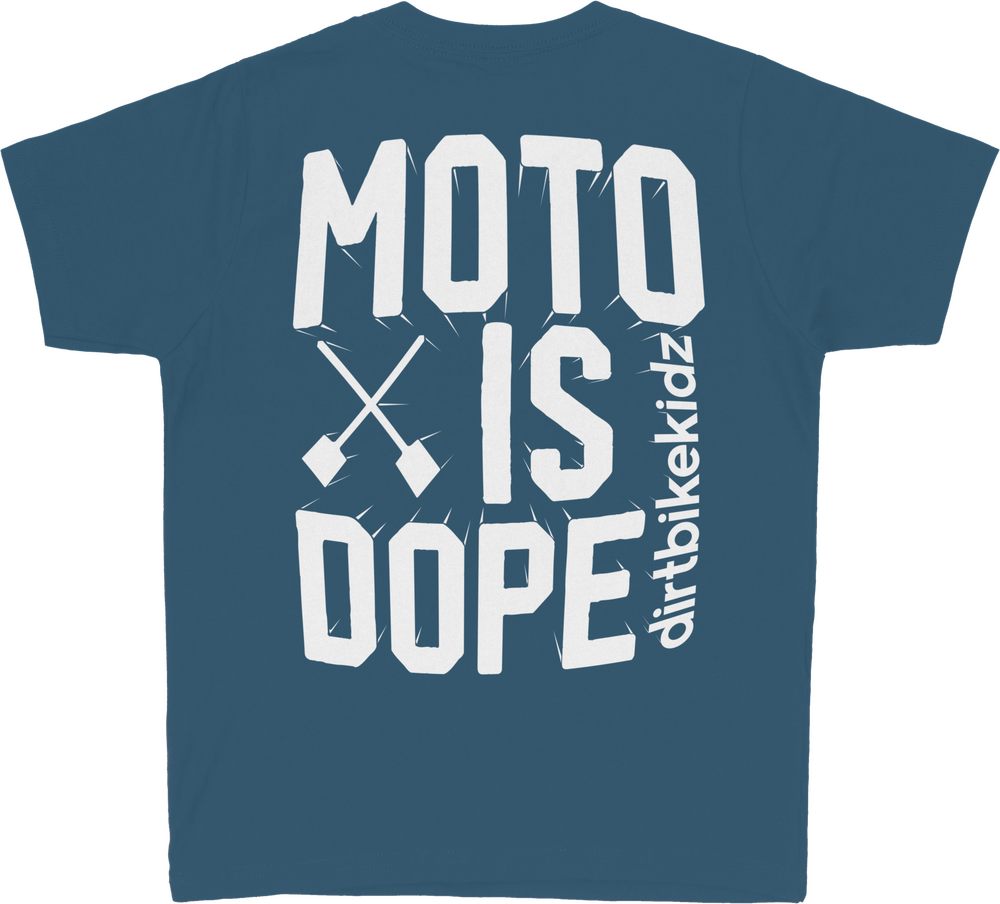 Dbk Youth Moto Is Dope Tee (2026) — Lagoon Blue