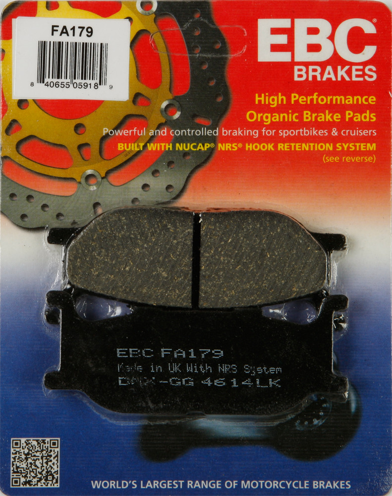 EBC FA179 Organic Front Brake Pads