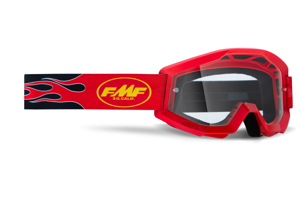 Fmf Vision Youth Powercore Goggels — Red