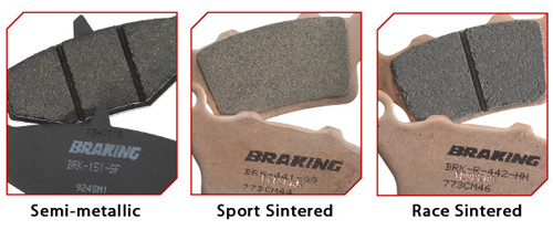 BRAKING BRAKE PAD SET SEMI-METALLIC