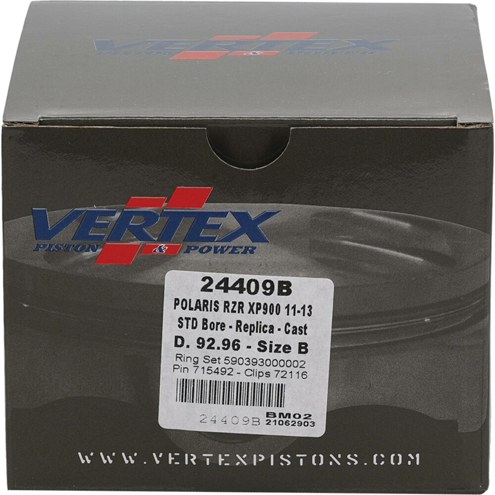 VERTEX PISTON KIT CAST 92.95/STD 10.6:1 POL
