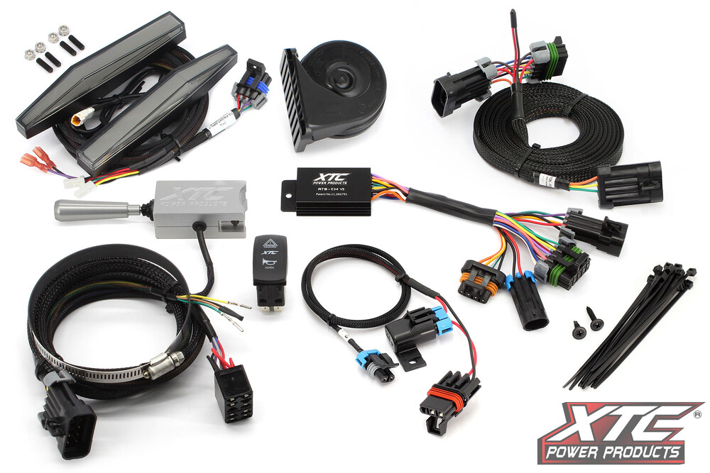AUTO TURN SIGNAL KIT W/ BILLET LEVER AND FRONT DRL LIGHTS POL