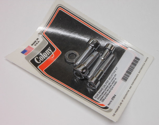 Colony Machine Rear Caliper Mount Kit Softail Dyna 08-17