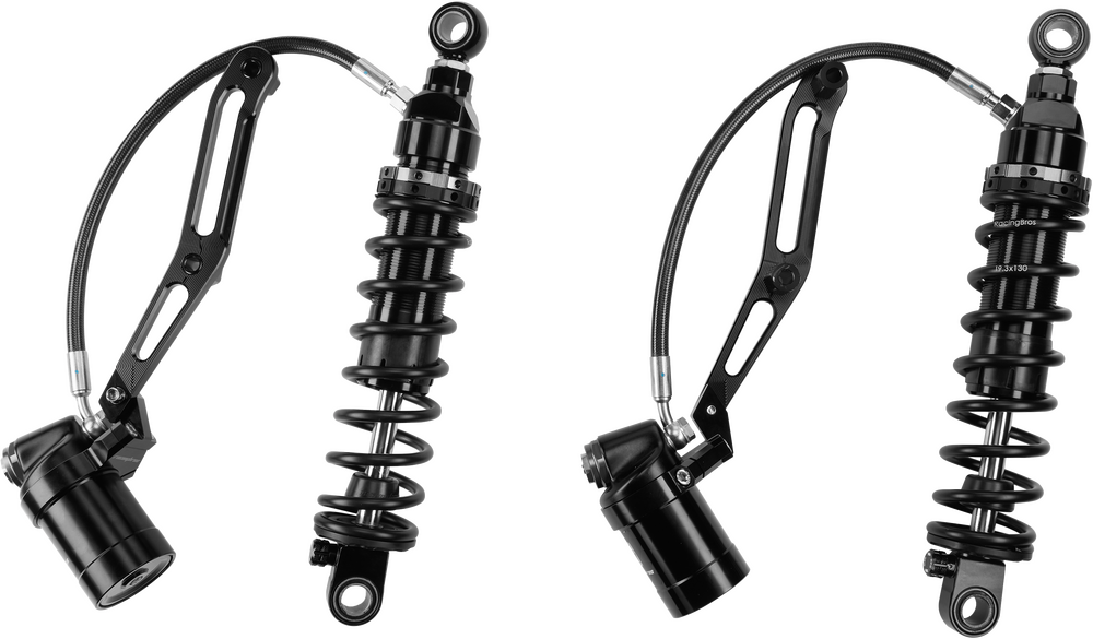 HARDDRIVE TOURING REMOTE RES SHOCKS 14"HVY WEIGHT BILLET BRACKET