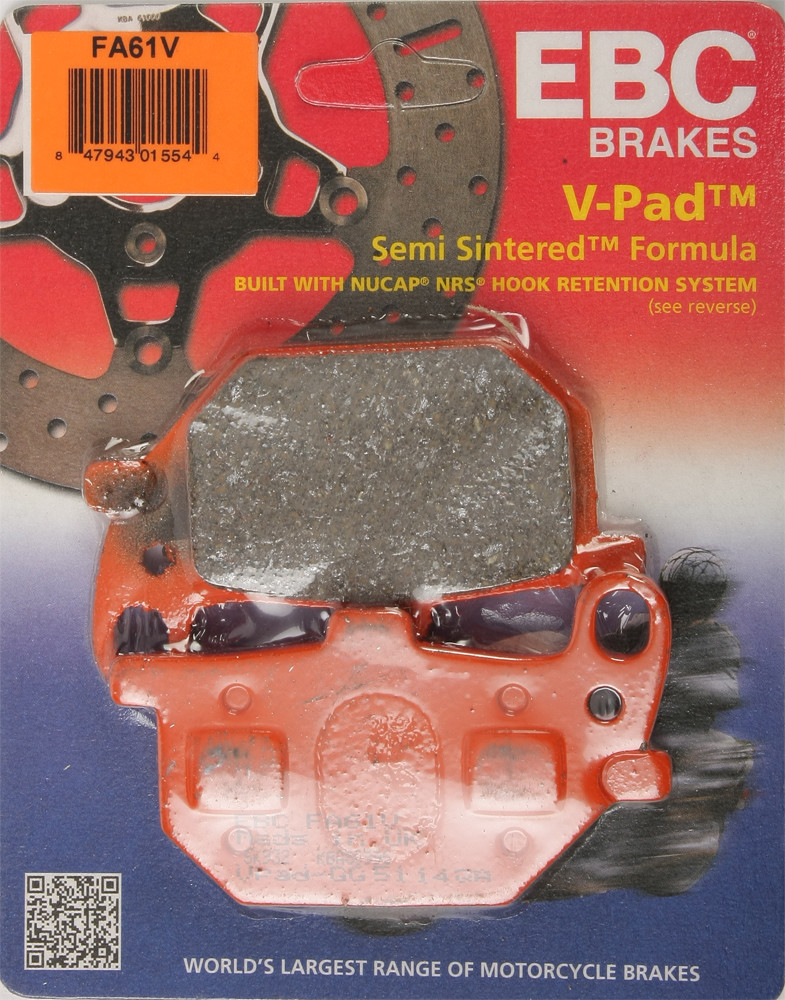EBC FA61V Semi-Sintered Front Brake Pads