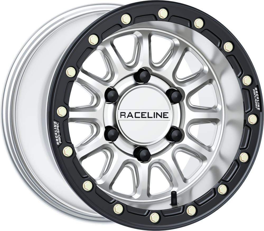 RACELINE ALPHA HYPER WHEEL 6/139.7 HYPER SILVER/BLK 15X10 (+10MM)