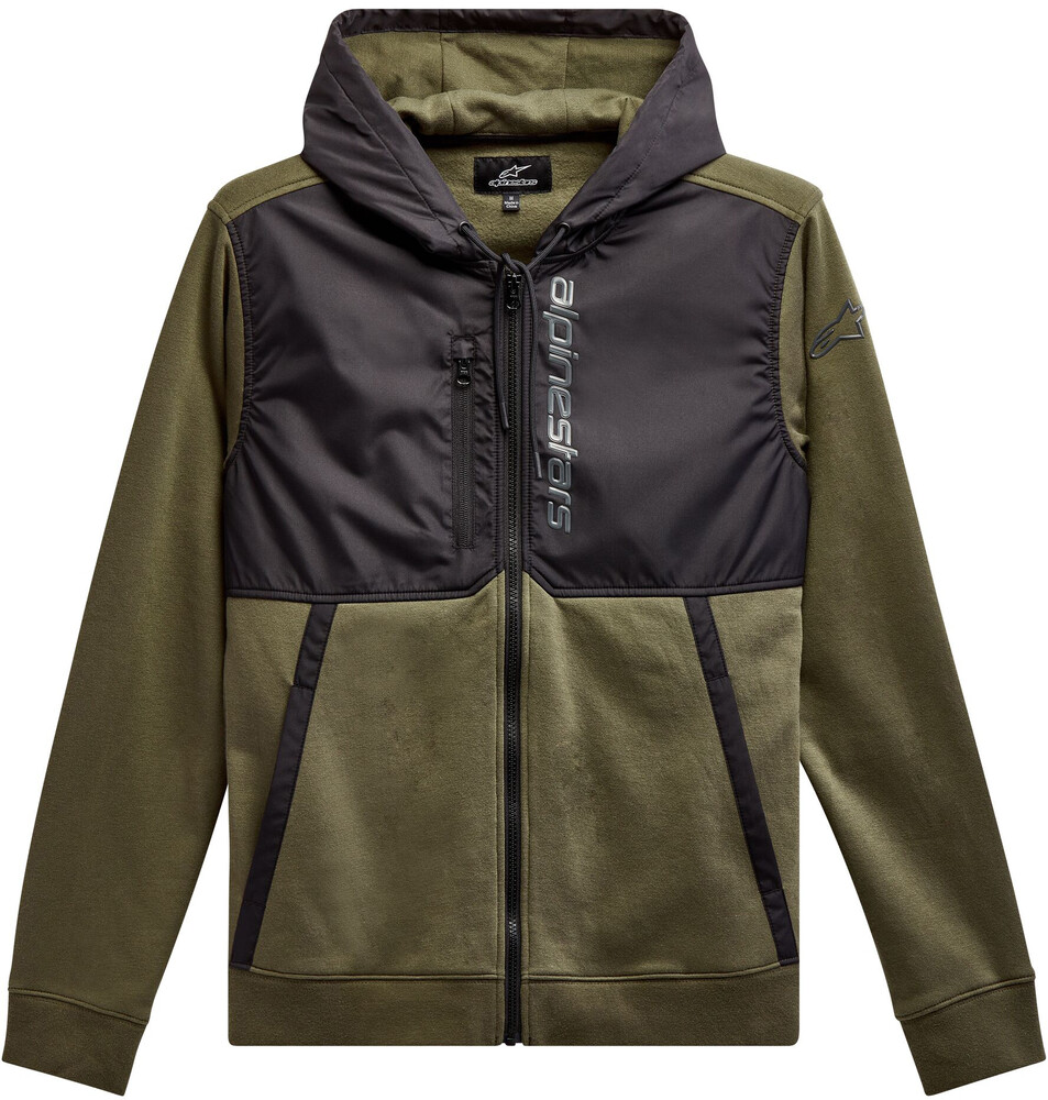 ALPINESTARS ALIGNED HOODIE MILITARY/BLACK SM