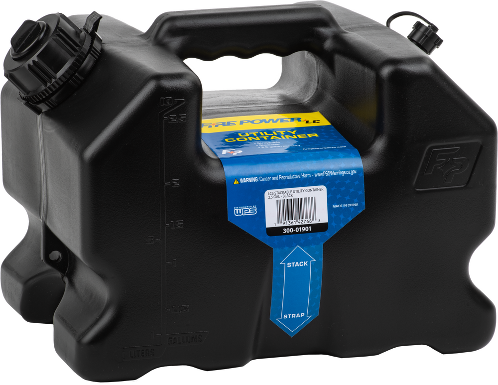 Fire Power Lcs Stackable Container 2.5 Gal — Black
