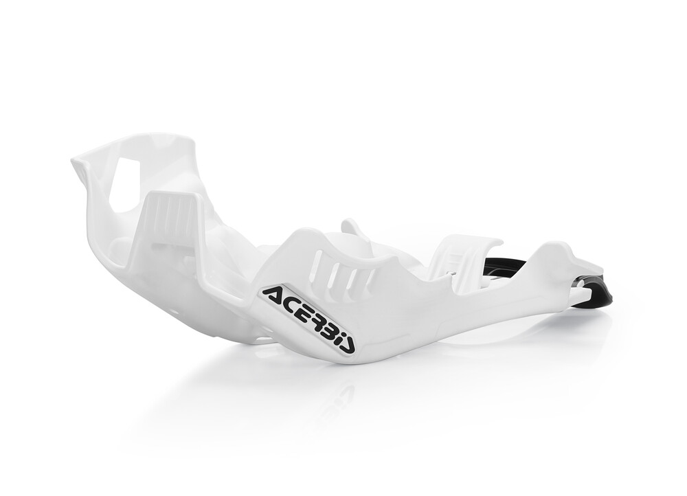 ACERBIS SKID PLATE W/LINKAGE GUARD WHITE/BLACK