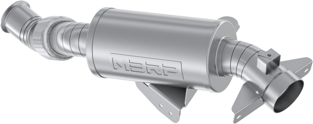 Mbrp Single Slip-On Turbo Back W/ 3" Perf. Muff W/ Cat. Conv.