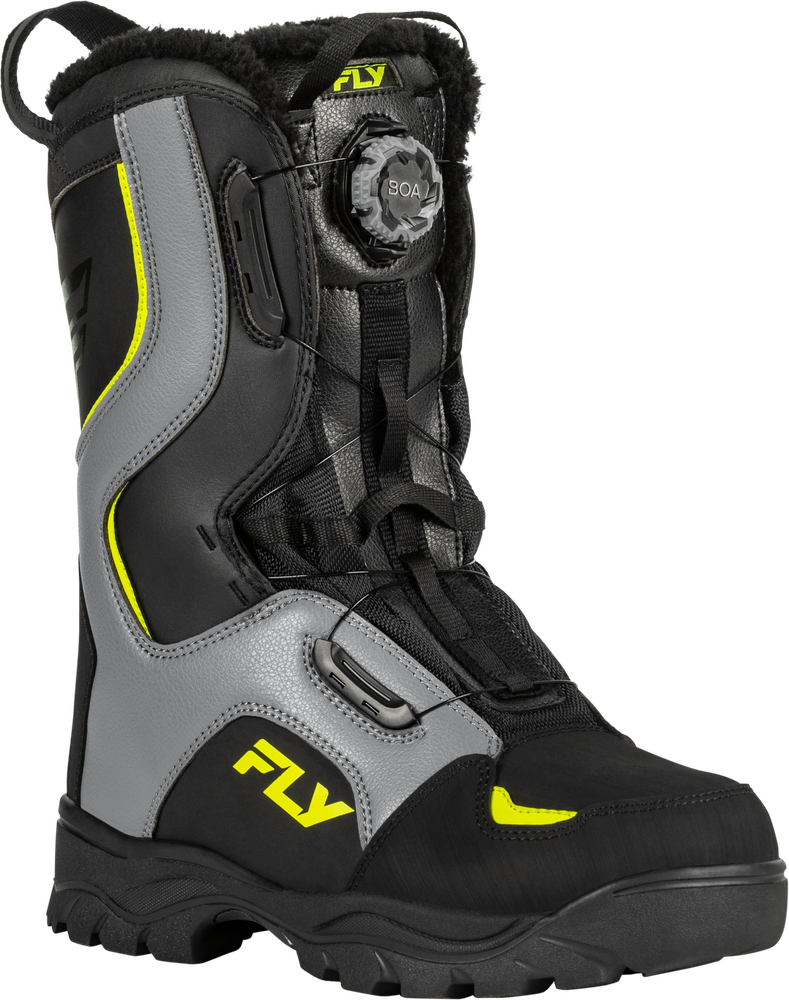 Fly Racing Marker Boa Boots (2027) — Black/Hi-Vis