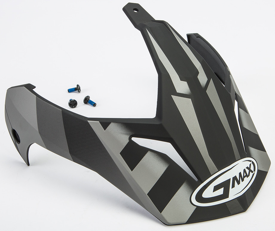 Gmax GM11D Helmet Visor — Black/Dark Silver
