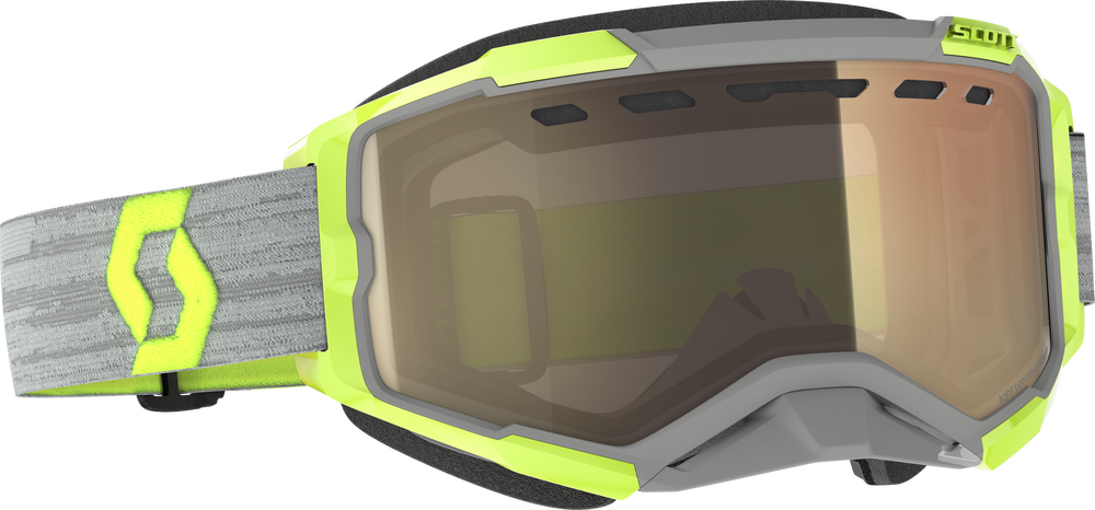 Scott Fury Snow Cross Goggle — Grey/Yellow