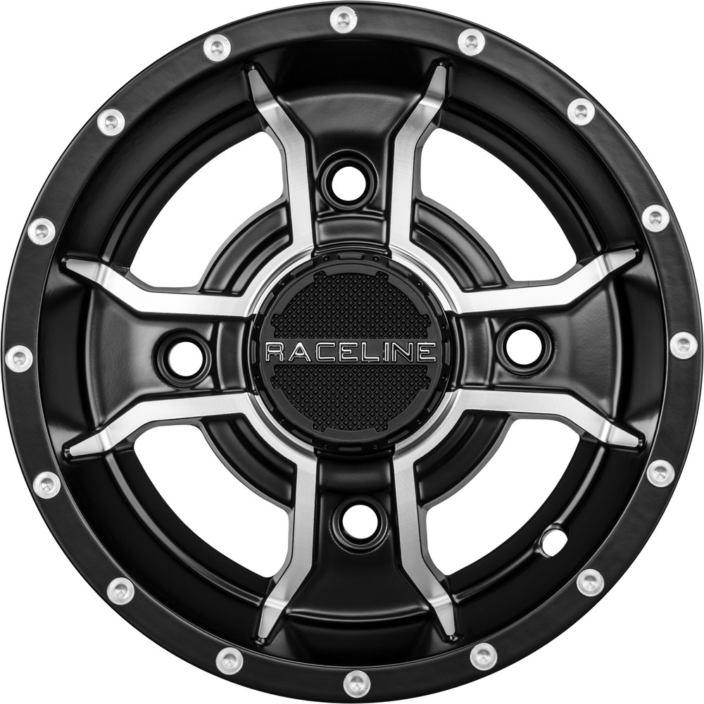 RACELINE MAMBA SPORT WHEEL 10X5 4/144 3+2 BLK/MACHINED