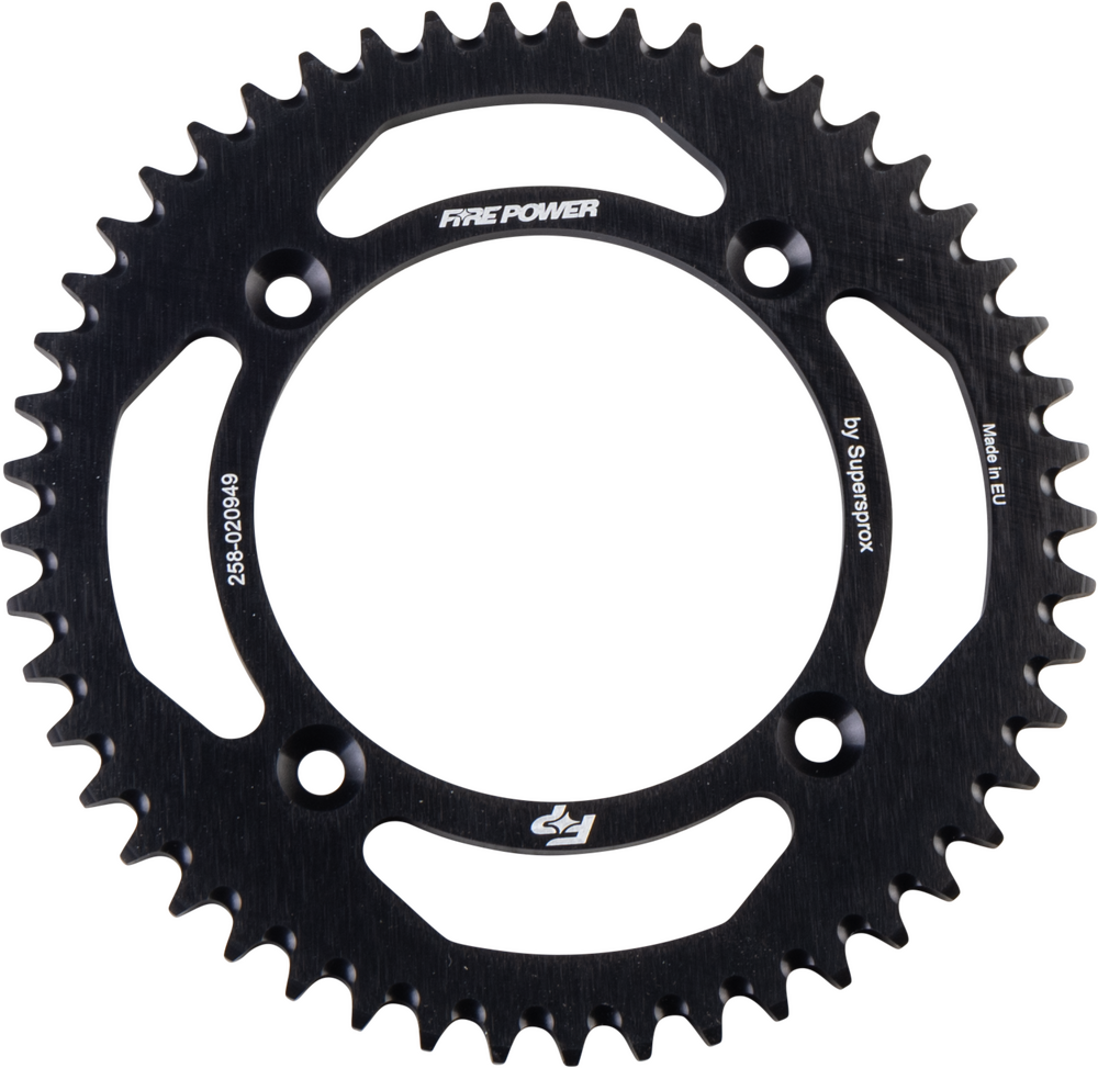 FIRE POWER REAR SPROCKET ALUMINUM 49T BLK