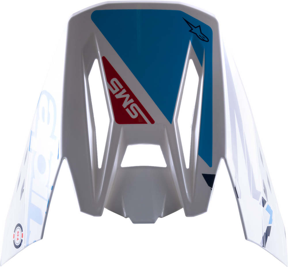 S-M5 ACTION VISOR WHITE/CYAN/BLUE