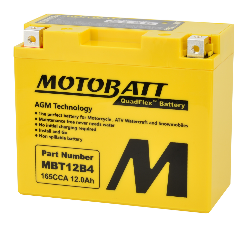 MOTOBATT BATTERY MBT12B4 SEALED FACTORY ACTIVATED