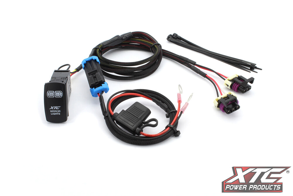 XTC Power Products SIX12 UTV Billet LED Side Mirrors