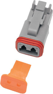 NAMZ CUSTOM CYCLE 2-WIRE GREY DEUTSCH PLUG & WDGLCK HD# 72132-94GY