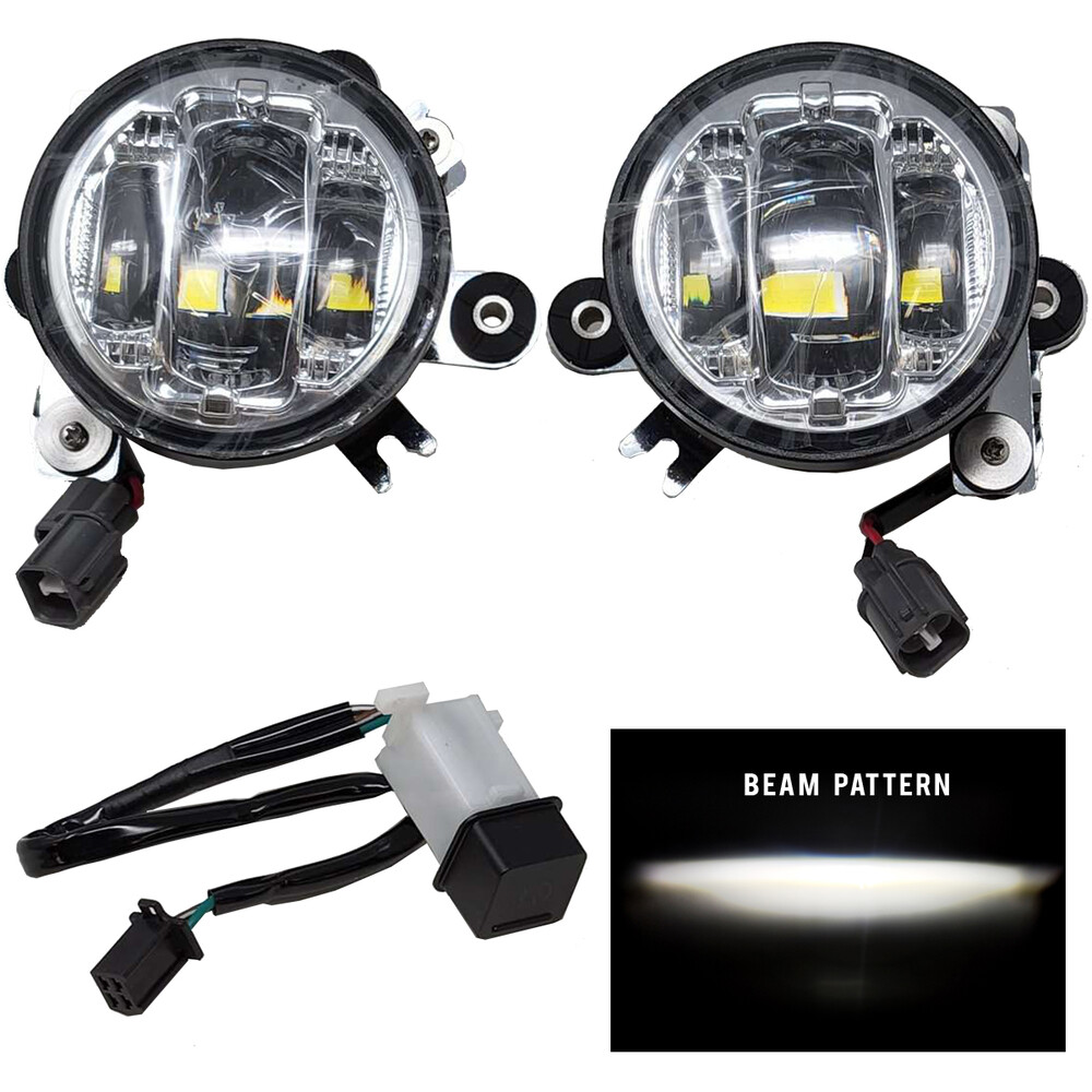 Pathfinder Led Fog Light Kit Chrome Clear Lens Hon