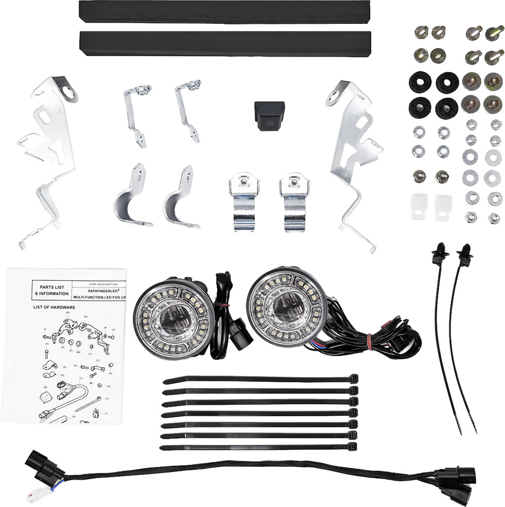 PATHFINDER LED FOG LIGHT KIT MULTIFUNCTION+DRL HON