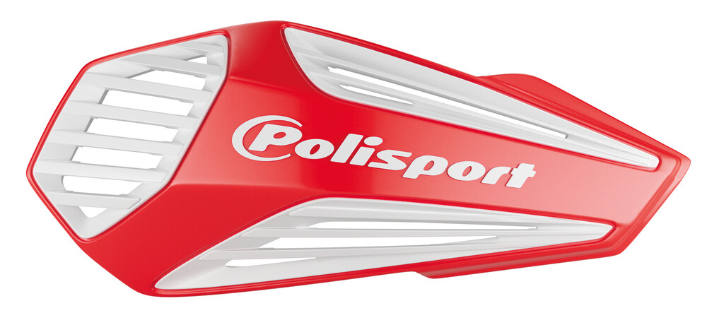 POLISPORT MX AIR HANDGUARDS RED/WHITE