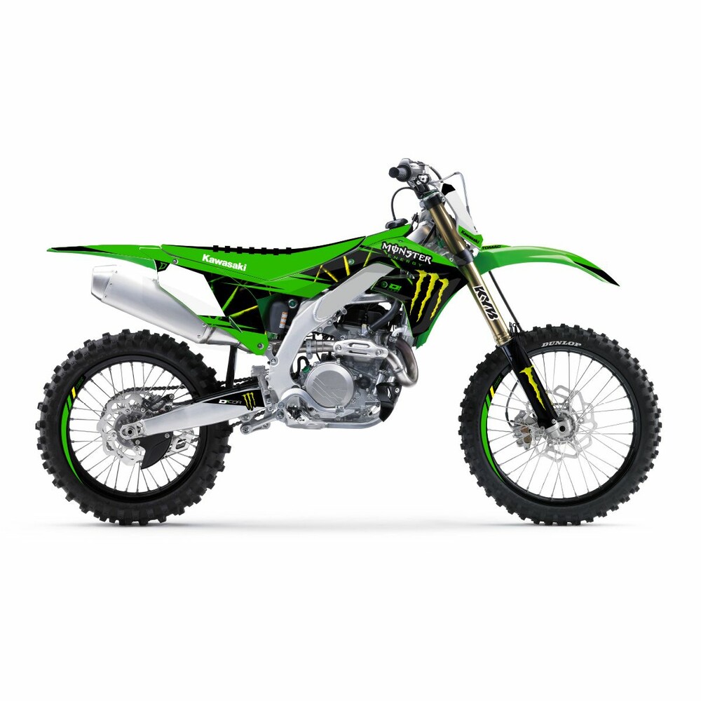 D-COR CMPLT KIT MONSTER ENERGY SLASH WHITE BG