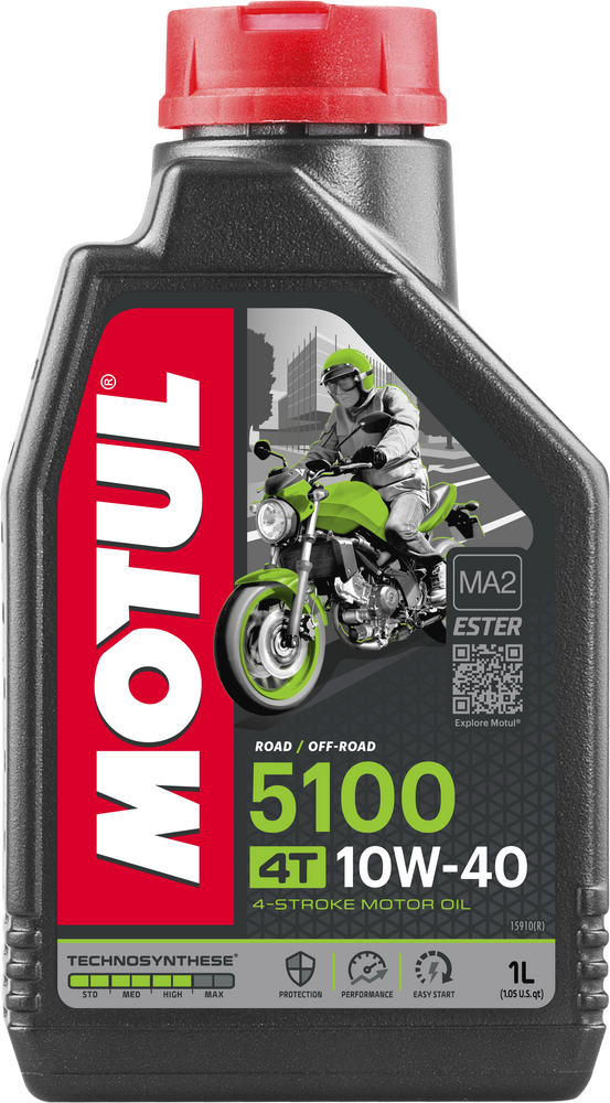 MOTUL 5100 ESTER/SYNTHETIC ENGINE OIL 10W40 1 LT
