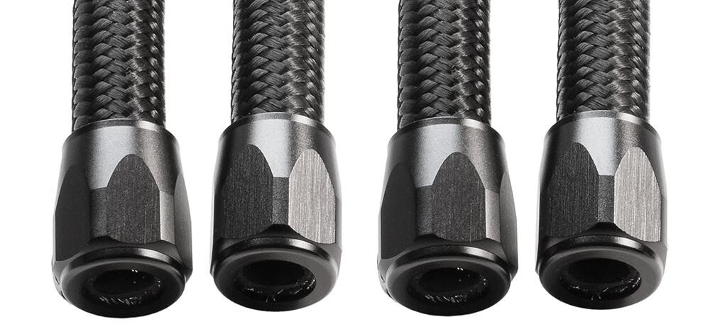 Jagg Hose Finisher 3/8" Black Anodized 4pk