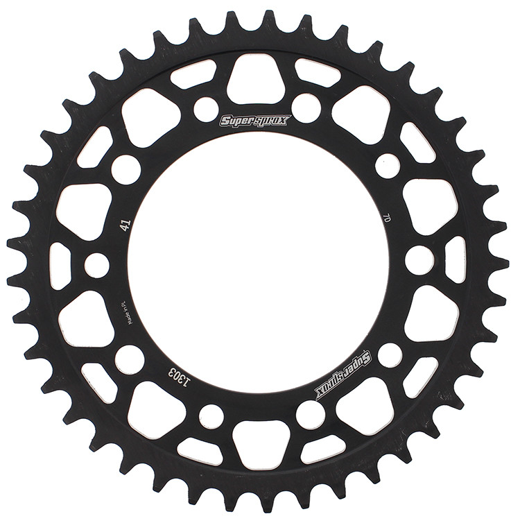 REAR SPROCKET STEEL 41T-520 BLK HON