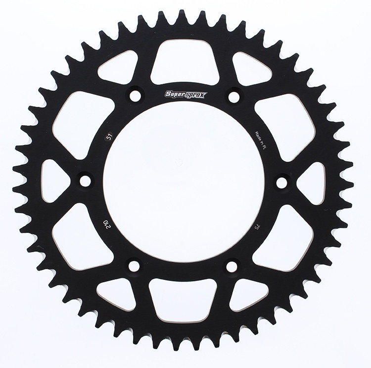 REAR SPROCKET ALUMINUM 51T-520 BLK HON