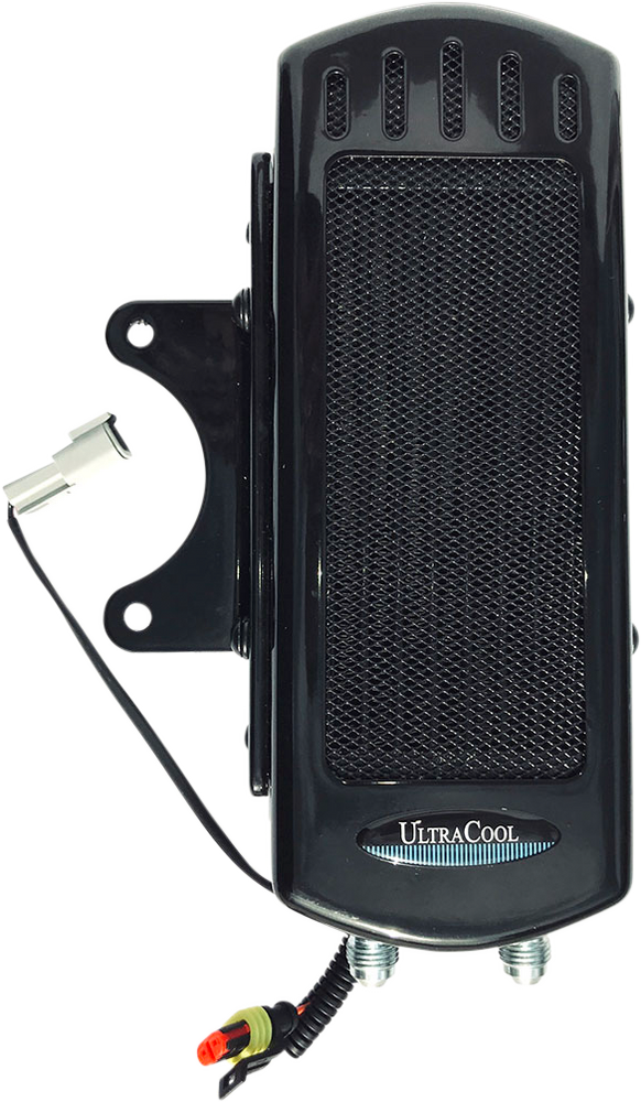 SIDE MOUNT OIL COOLER M8 TOURING `17-23  GLOSS BLK