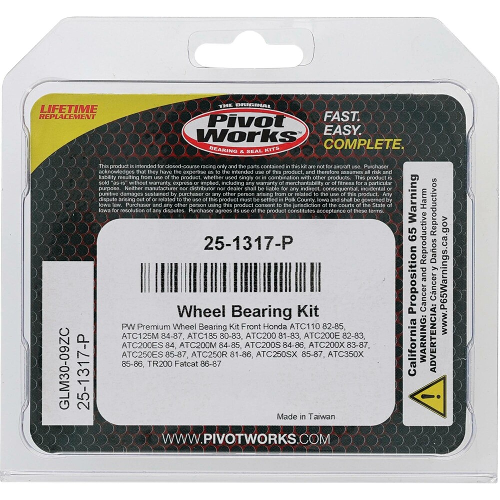 PIVOT WORKS WHEEL BEARING KIT PREMIUM