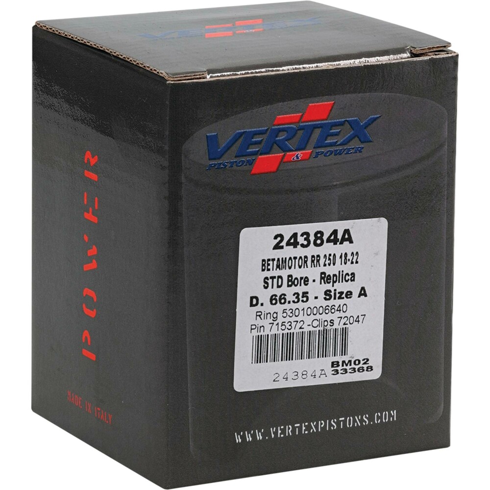 VERTEX PISTON KIT CAST 66.35/STD BETA