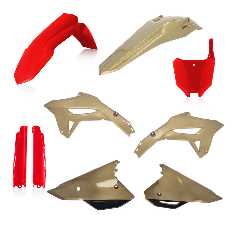 ACERBIS FULL PLASTIC KIT RED/GOLD HON