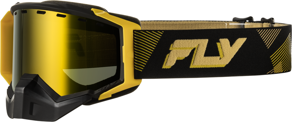 Fly Racing Zone Elite Snow Goggles (2026) — Black/Gold