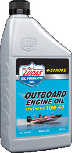 LUCAS OUTBOARD ENGINE OIL SYNTHETIC 10W-40 1QT