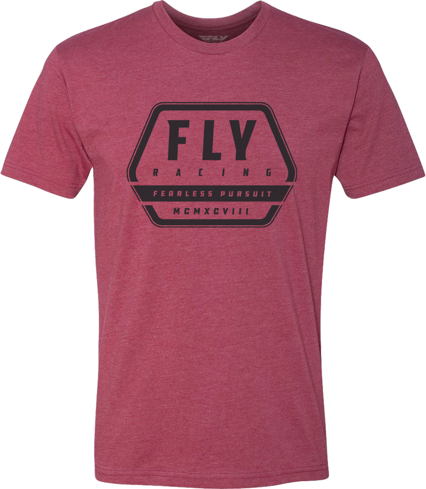 FLY TRACK TEE RED LG