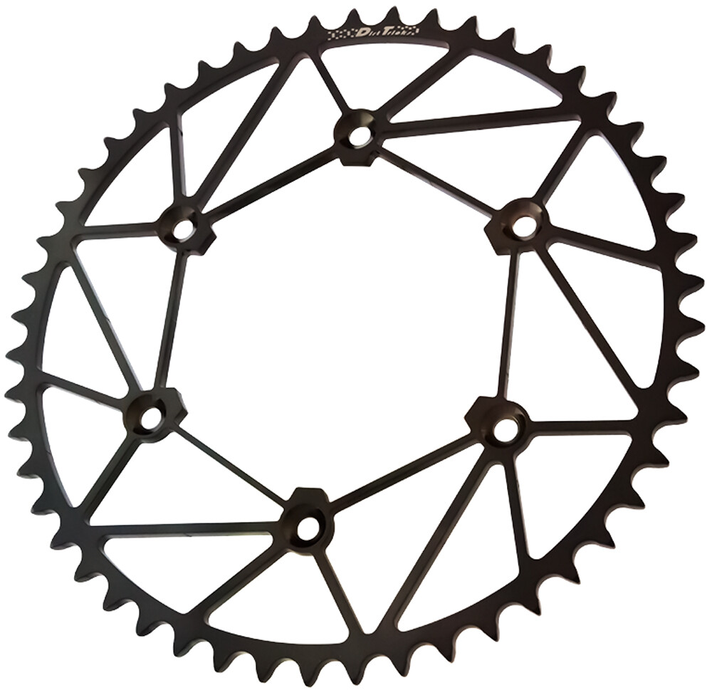 DIRT TRICKS REAR SPROCKET CHROMOLY STL/ZIR 48T-520 BLK YAM