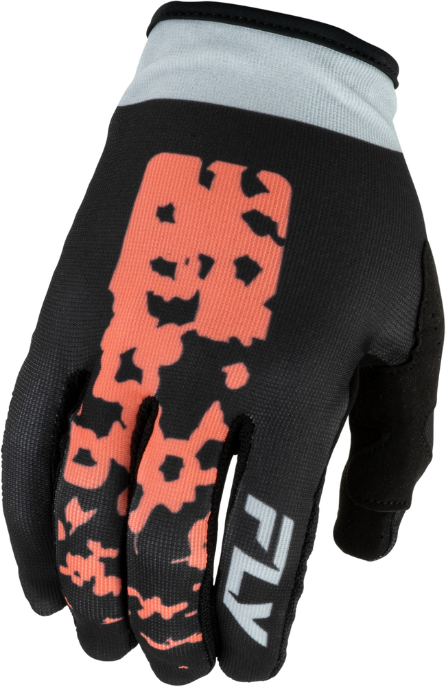 Fly Racing Women's Lite Flake Gloves (2027) — Black/Light Grey/Coral