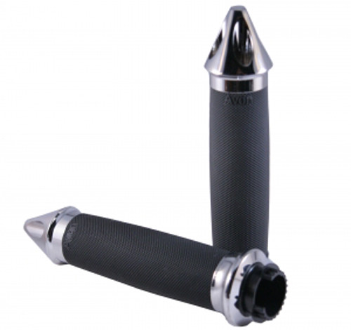 AVON CUSTOM CONTOUR GRIPS SPIKE CHROME