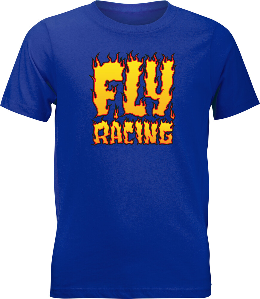 YOUTH FLY FIRE TEE ROYAL BLUE YL
