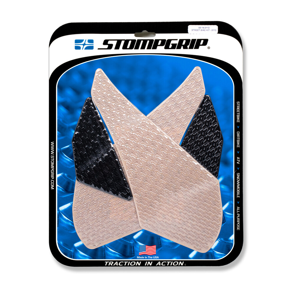 Stompgrip Tank Pad Kit Icon Clear/Black