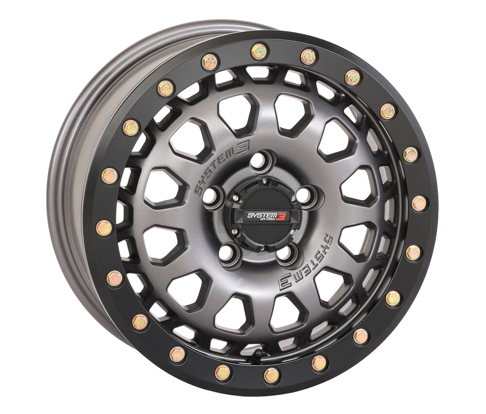 SYSTEM 3 SB6 BL WHEEL 15X7 6+1 (+50MM) 5/4.5 MATTE GUNMETAL GREY