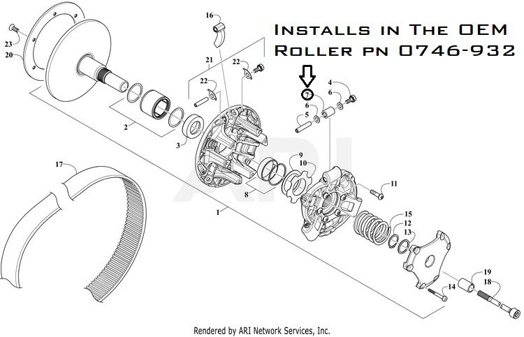 SPEEDWERX CLUTCH ROLLER BUSHING KIT