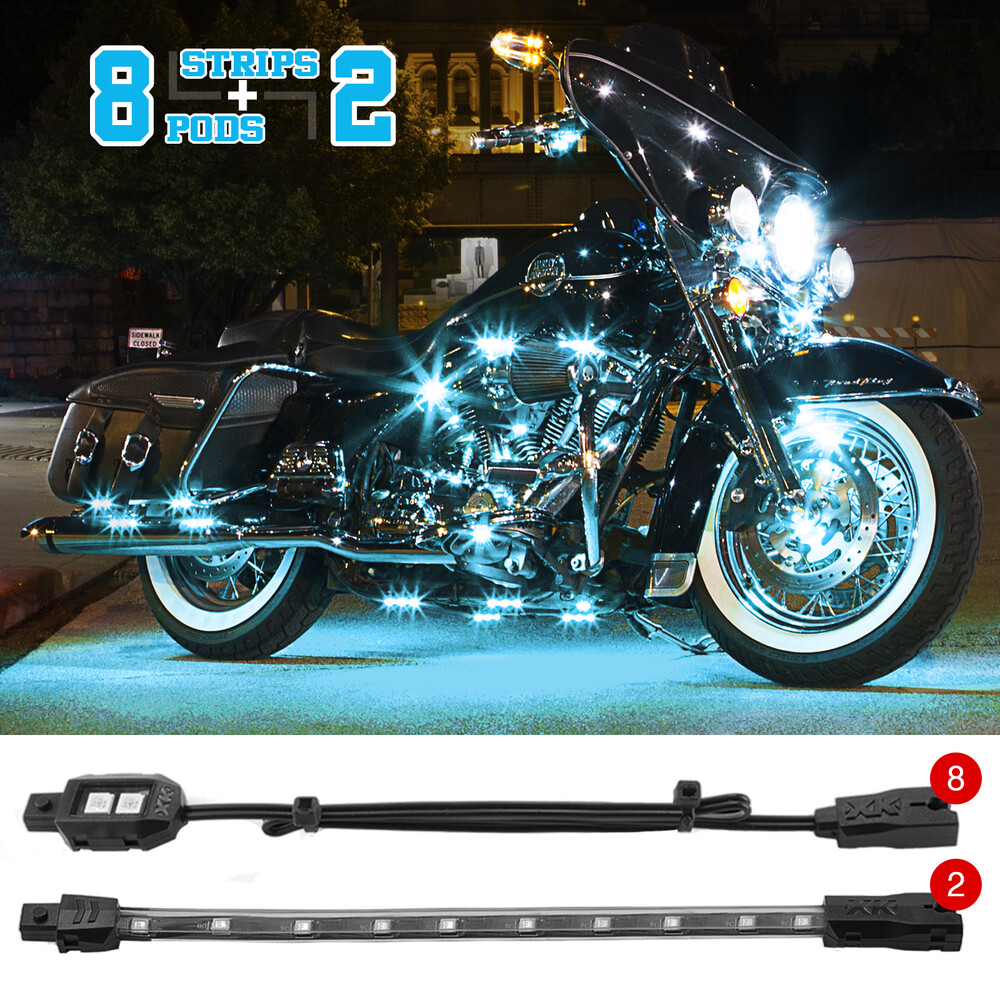 XK GLOW BLUE LED STRIP 10PC KIT